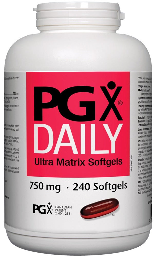 Natural Factors PGX Ultra Matrix 750 mg, 240 Softgels