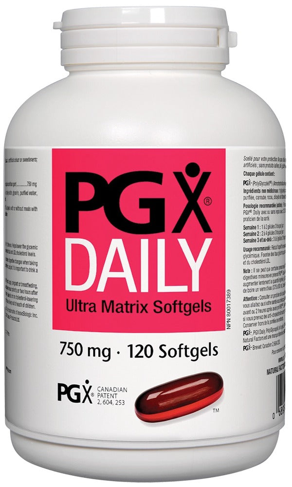 Natural Factors PGX Ultra Matrix 750mg, 120 Softgels