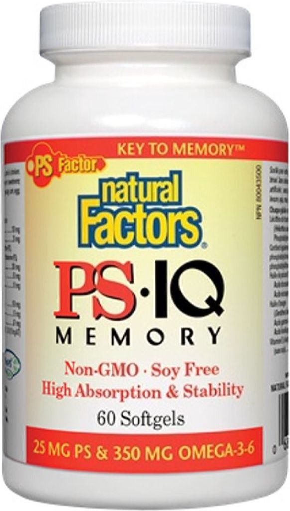 Natural Factors PS IQ Memory 60 Softgels