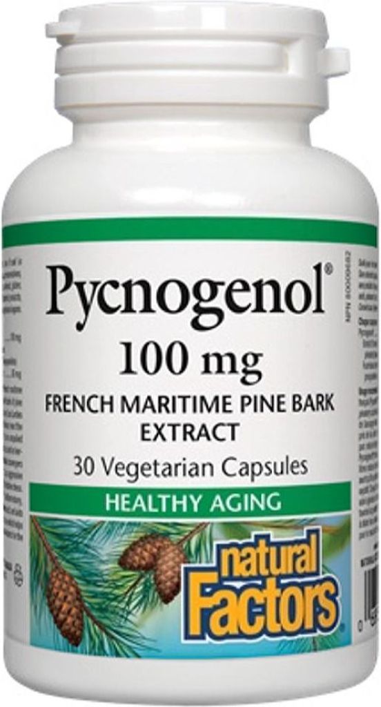 Natural Factors Pycnogenol 100 mg 30 Vegetarian Capsules