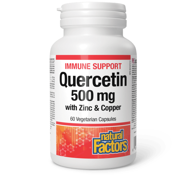 Natural Factors Quercetin 500 mg, 60 Vegetarian Capsules