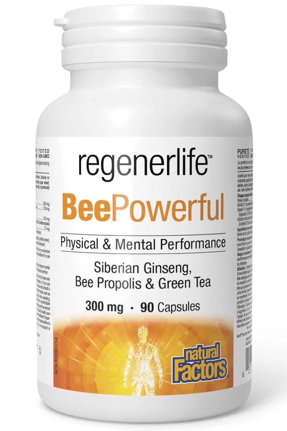 Natural Factors Regenerlife BeePowerful 90 Vegetarian Capsules