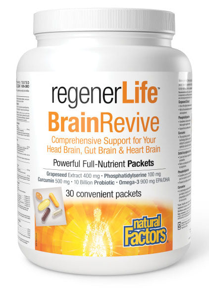 Natural Factors Regenerlife BrainRevive 30 packets