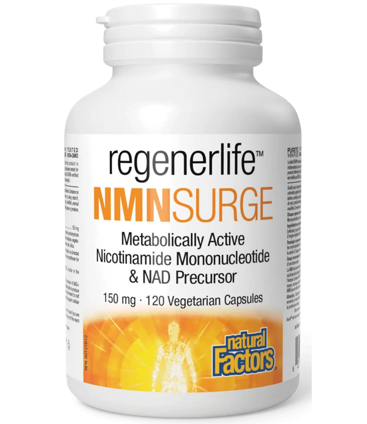 Natural Factors Regenerlife NMNSurge 150 mg, 120 Vegetarian Capsules