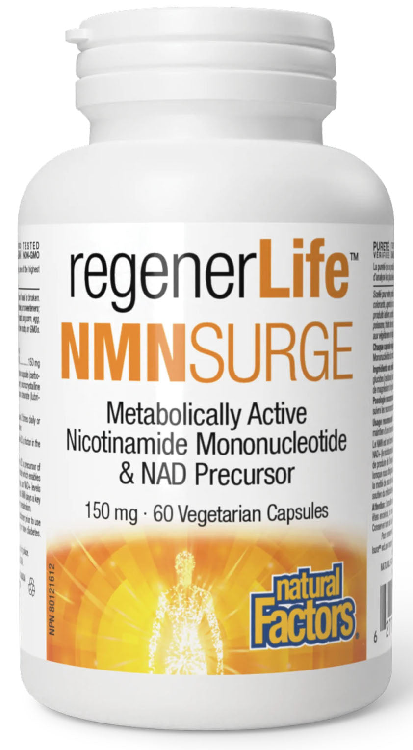 Natural Factors Regenerlife NMNSurge 150 mg, 60 veg capss