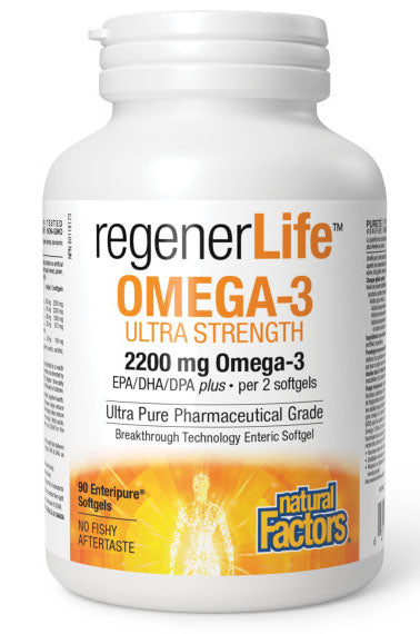 Natural Factors Regenerlife Omega-3 90 Softgels