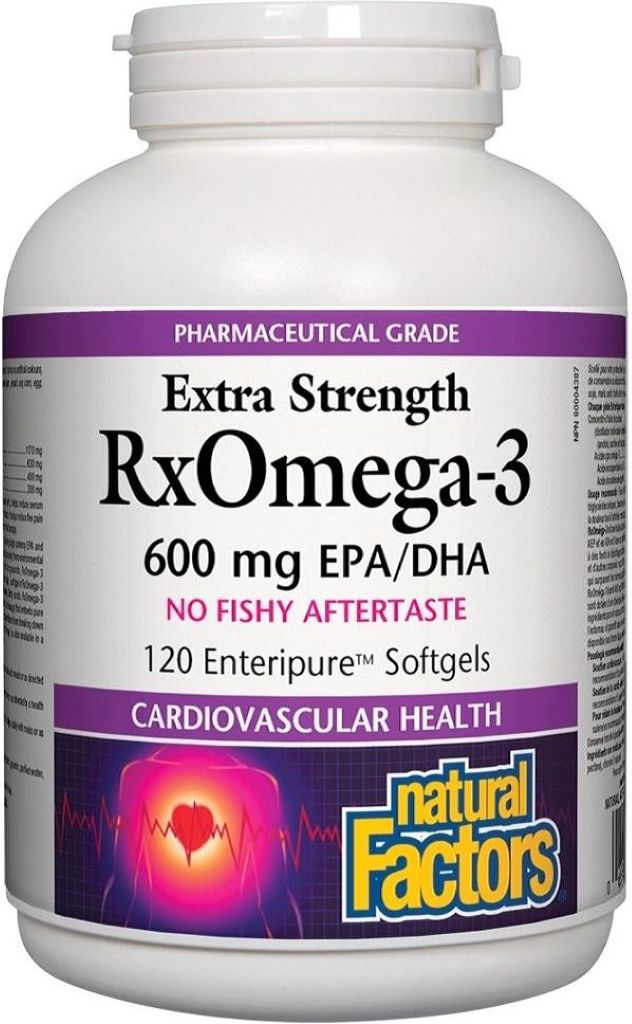 Natural Factors RxOmega 3 600 mg, 120 Softgels