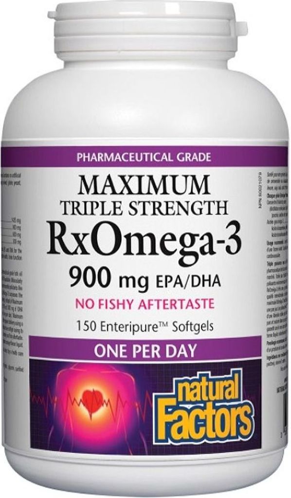 Natural Factors RxOmega 3 900 mg, 150 Softgels