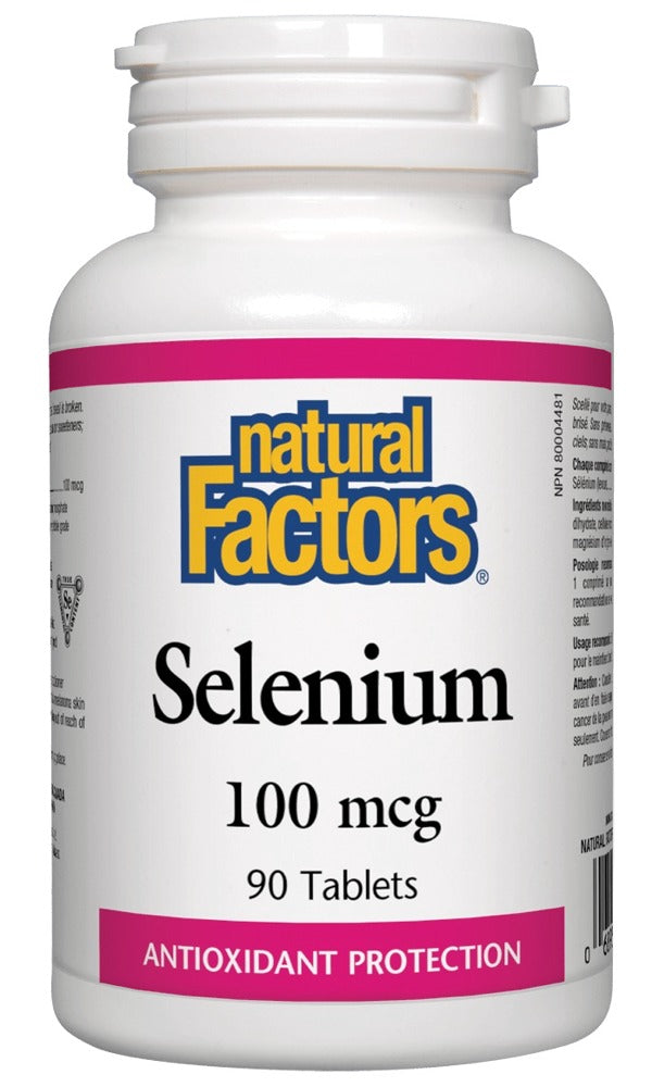 Natural Factors Selenium 100 mcg, 90 Tablets