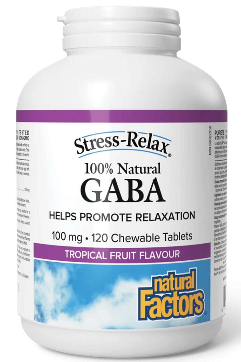Natural Factors STRESS RELAX Gaba 120 Chewables