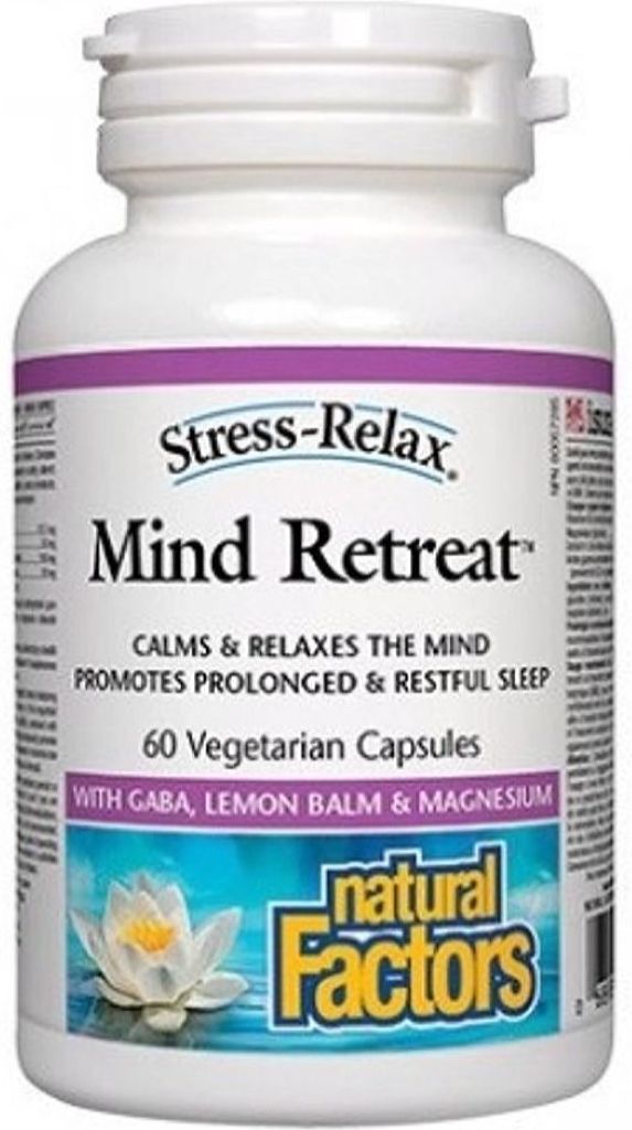 Natural Factors STRESS RELAX Mind Retreat 60 Vegetarian Capsules