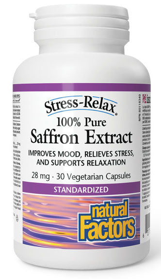 Natural Factors STRESS RELAX Saffron Extract 28 mg