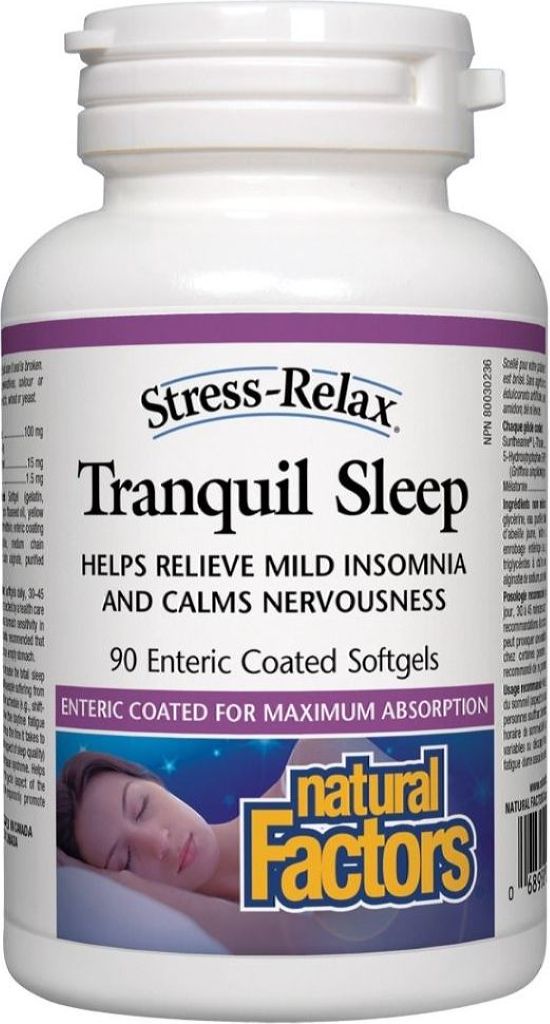 Natural Factors STRESS RELAX Tranquil Sleep 90 Softgels