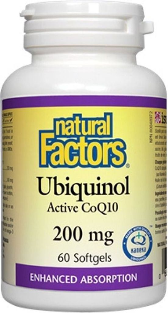Natural Factors Ubiquinol CoQ10 200 mg, 60 Softgels