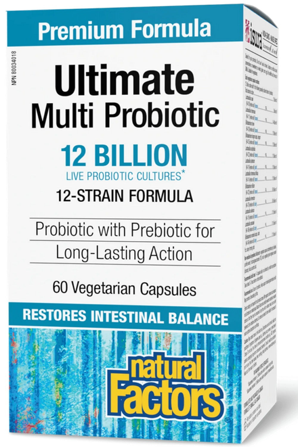 Natural Factors Ultimate Multi Probiotic 12 Billion, 60 vcaps