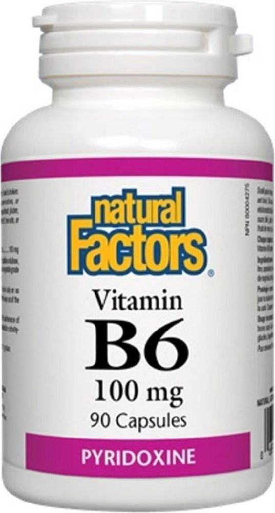 Natural Factors Vitamin B6 100mg, 90 Capsules