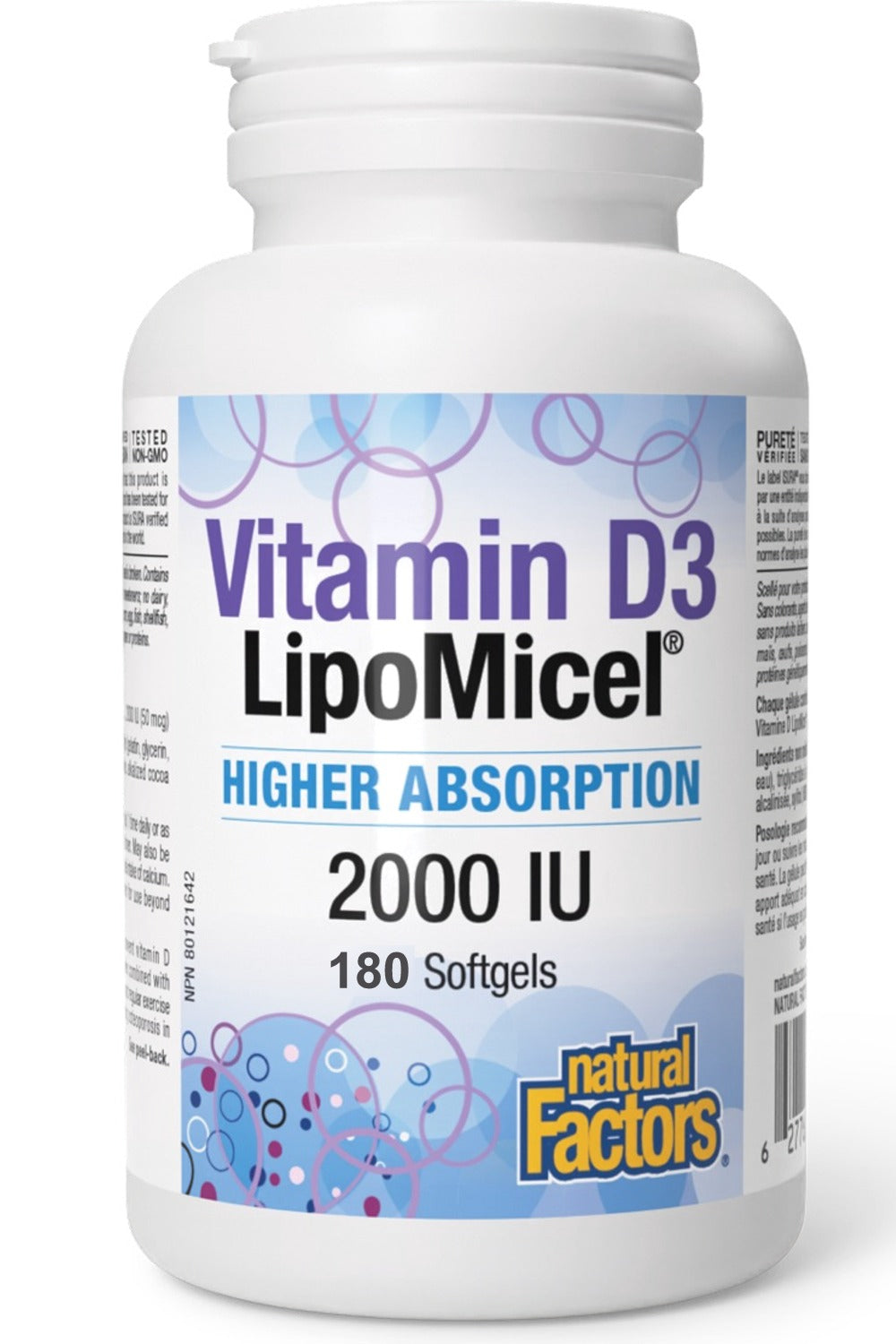 Natural Factors Vitamin D3 LipoMicel 2000 IU