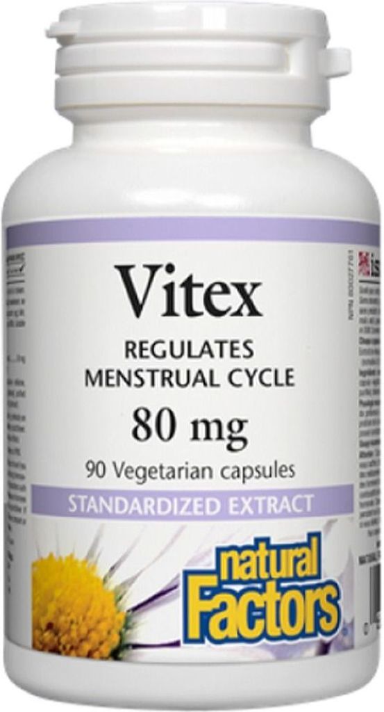 Natural Factors Vitex Standardized Extract 90 Vegetarian Capsules