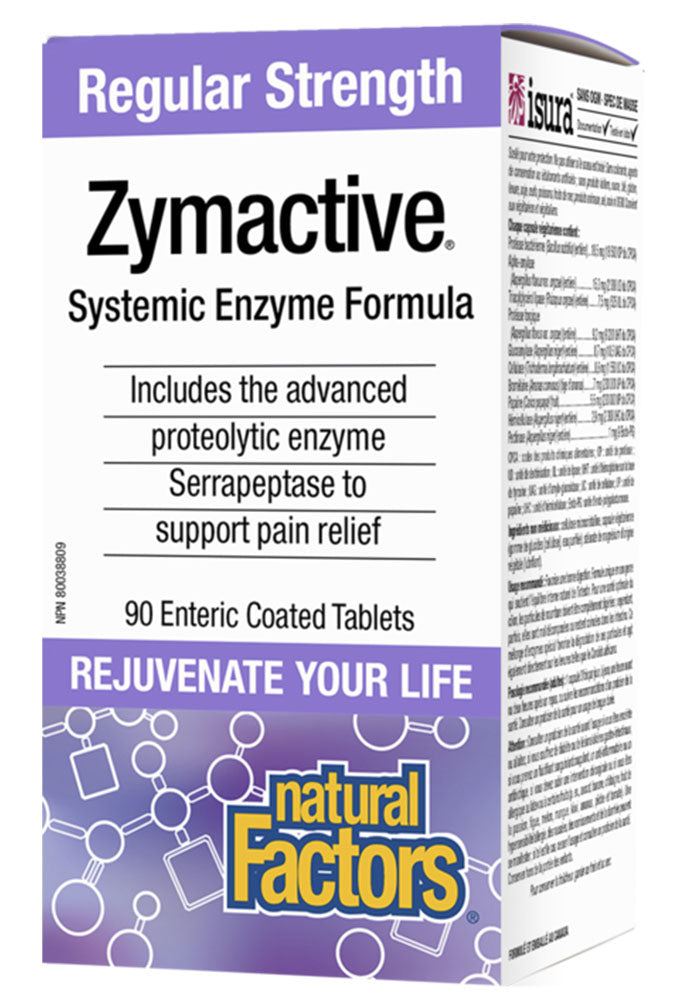 Natural Factors Zymactive Double Strength 90 Tablets