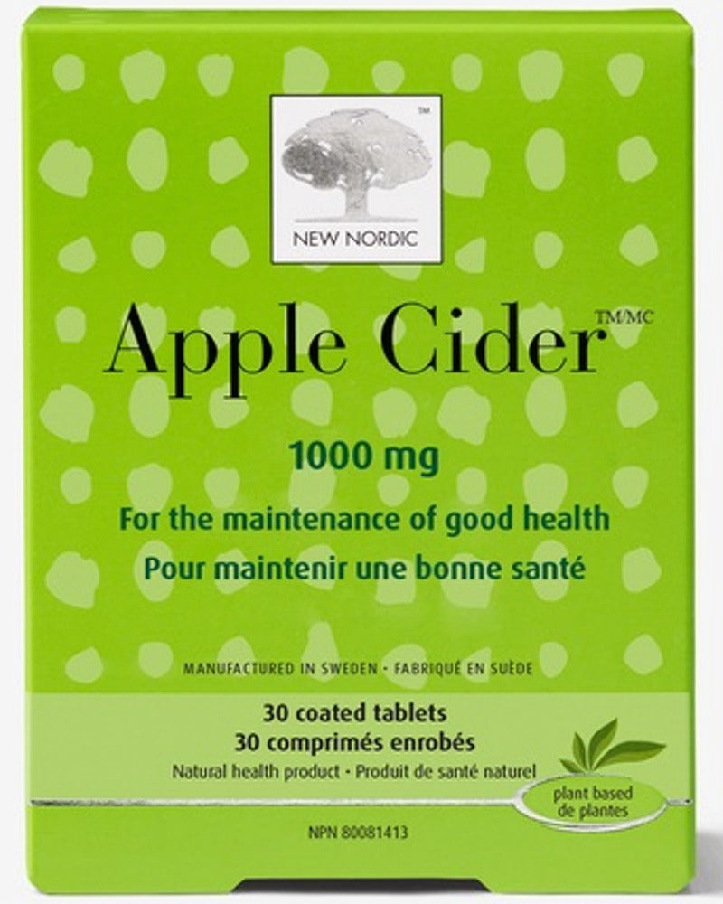 New Nordic Apple Cider Vinegar 1000 mg, 30 Coated Tablets