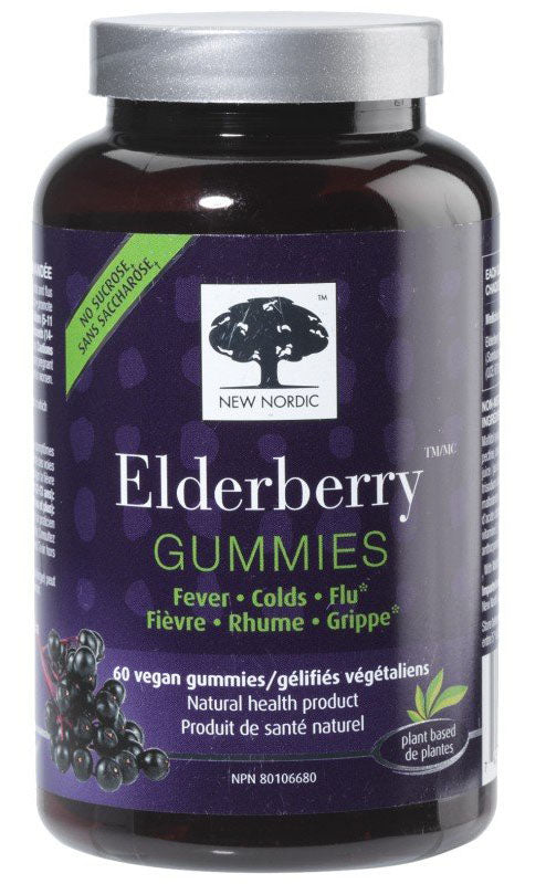 New Nordic Elderberry Gummies, 60 Vegan Gummies