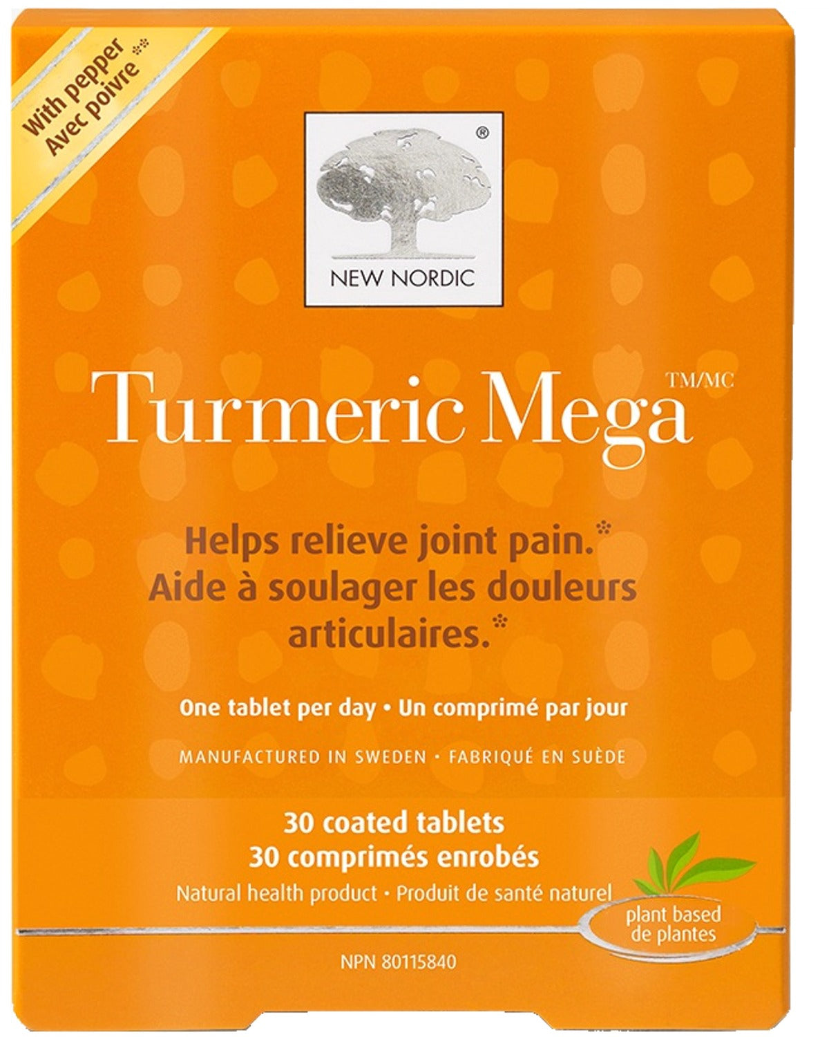 New Nordic Turmeric Mega 900 mg Extract, 30 Coated Tablets