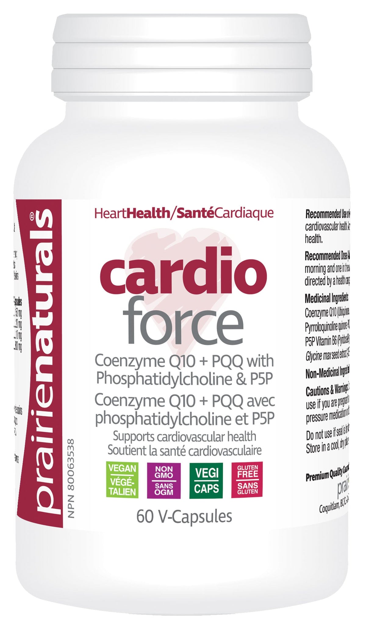 Prairie Naturals Cardio-Force, 60 Vegetable Capsules