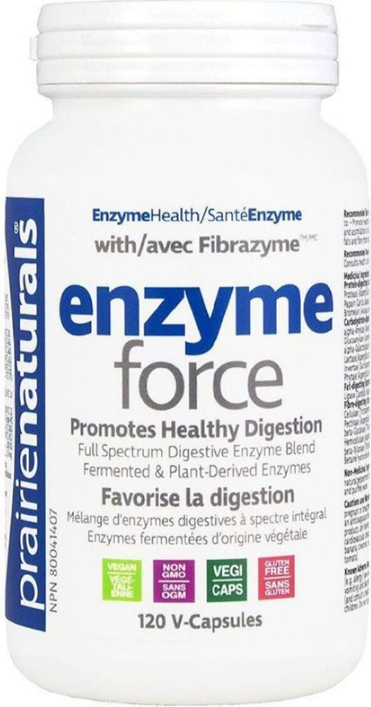 Prairie Naturals Enzyme-Force, 120 Vegetable Capsules