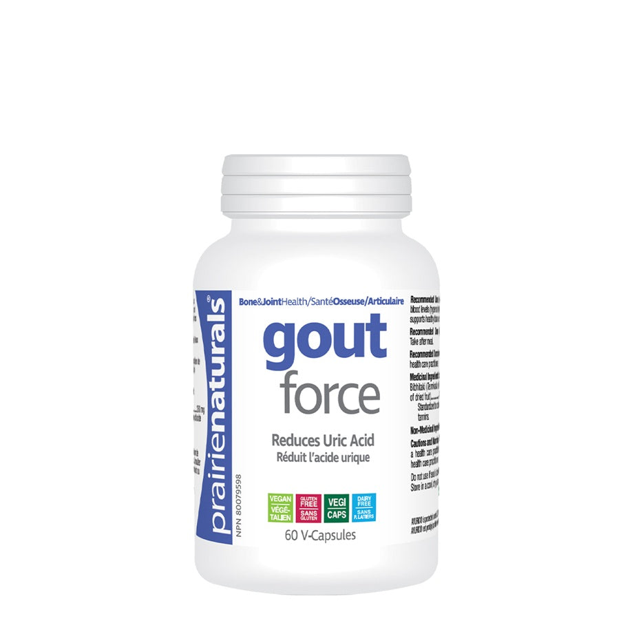 Prairie Naturals Gout-Force, 60 Vegetable Capsules