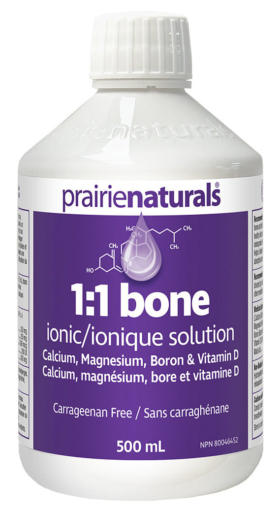 Prairie Naturals Ionic Bone Solution 1:1, 500 mL