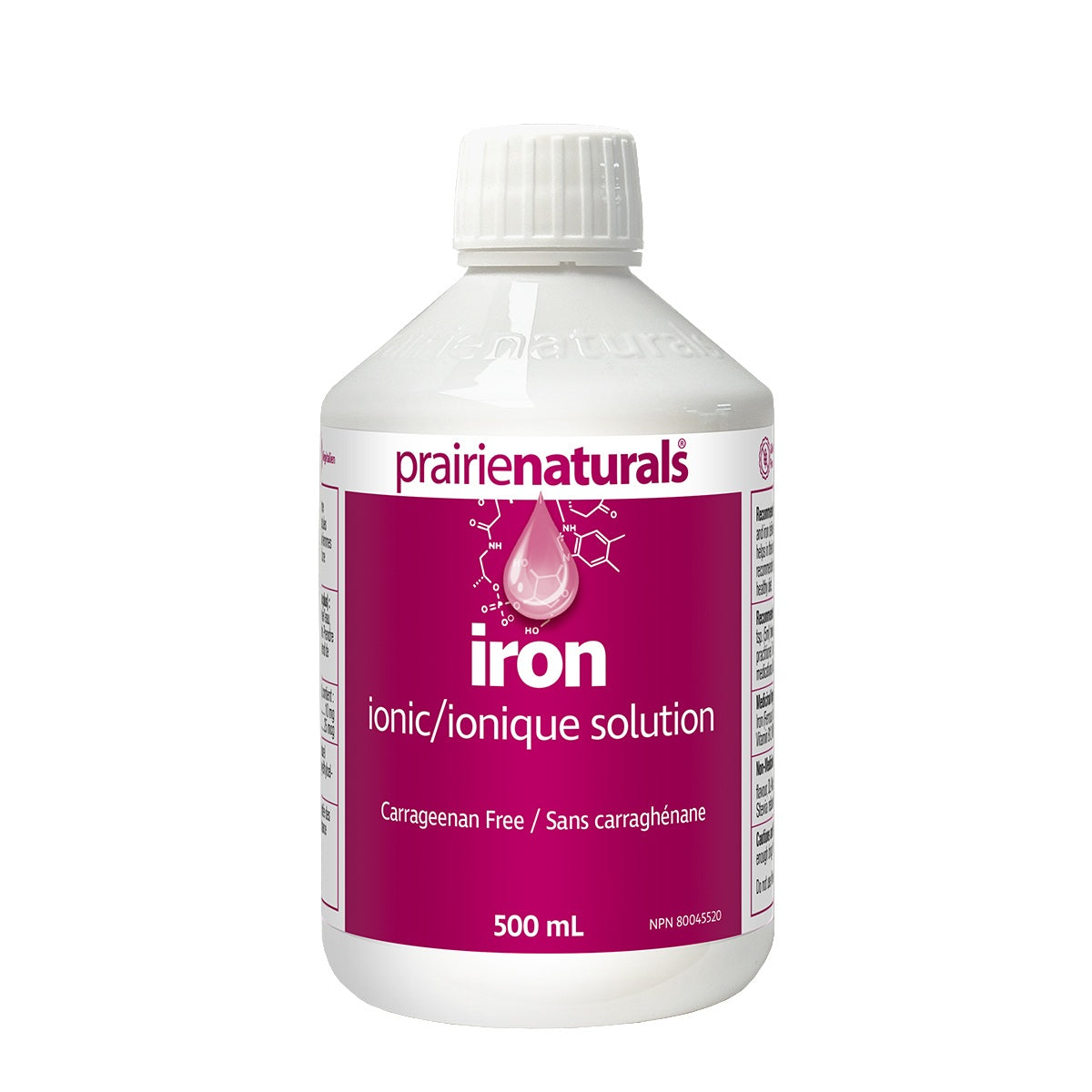 Prairie Naturals Iron Ionic Solution Liquid, 500 mL