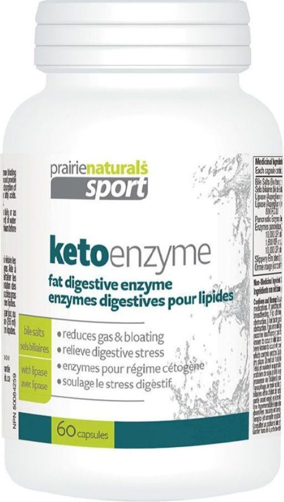 Prairie Naturals KetoEnzyme Fat Digesting Enzymes, 60 Capsules