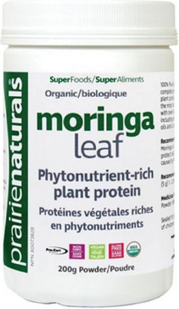Prairie Naturals Organic Moringa Leaf Powder, 200 g