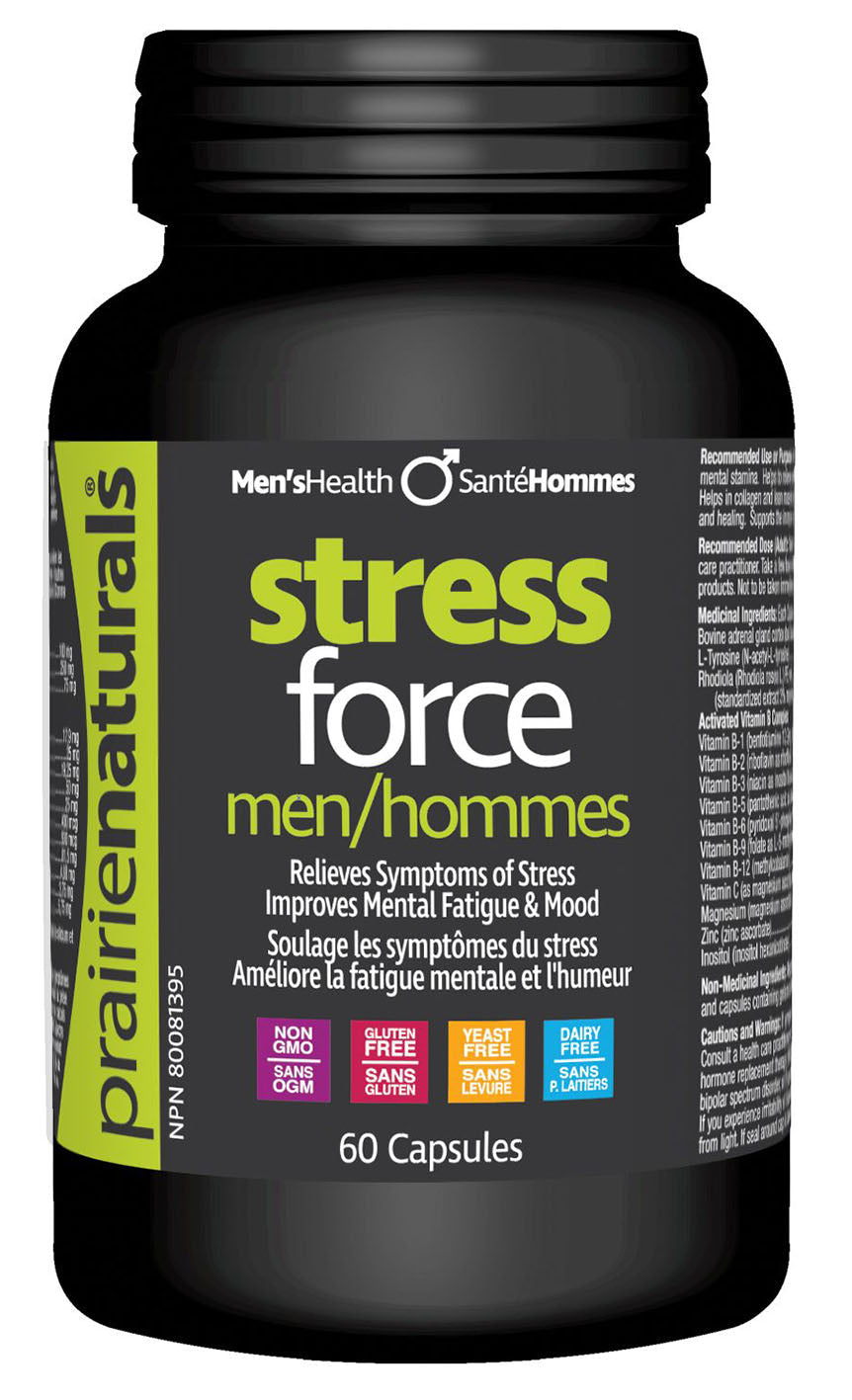 Prairie Naturals Stress-Force for Men, 60 Capsules
