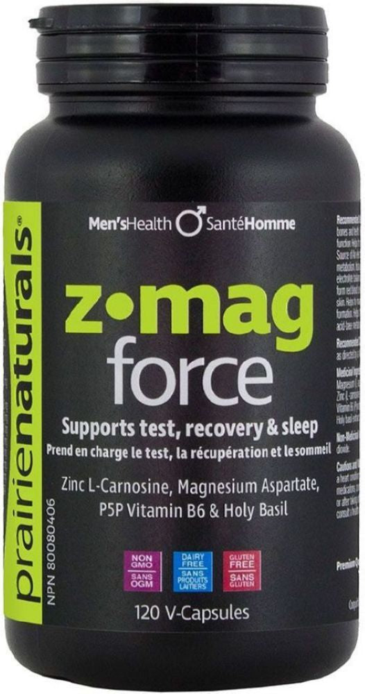 Prairie Naturals Z-Mag Force, 120 Vegetable Capsules