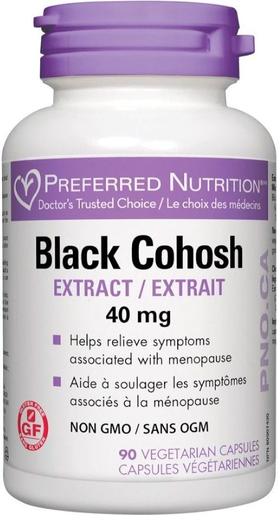 Preferred Nutrition Black Cohosh, 90 Vegetarian Capsules