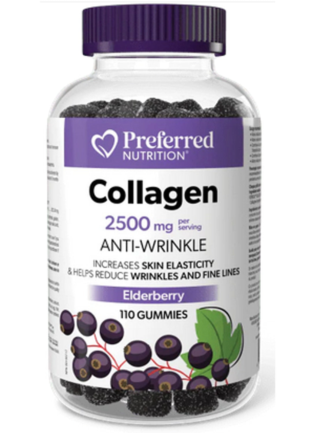 Preferred Nutrition Collagen, 2500 mg, 110 Gummies