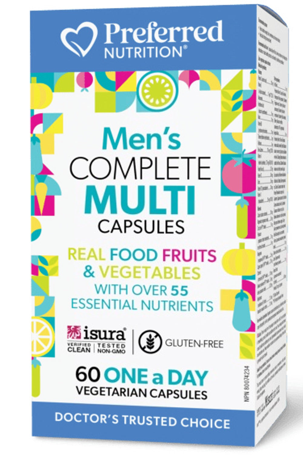 Preferred Nutrition Men’s Complete Multi, 60 Vegetarian Capsules