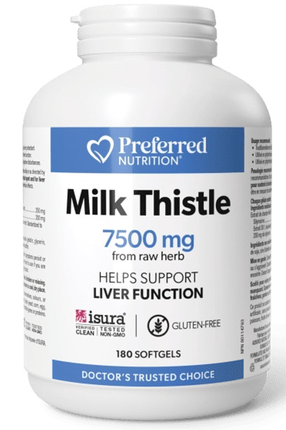 Preferred Nutrition Milk Thistle, 7500 mg, 180 Softgels