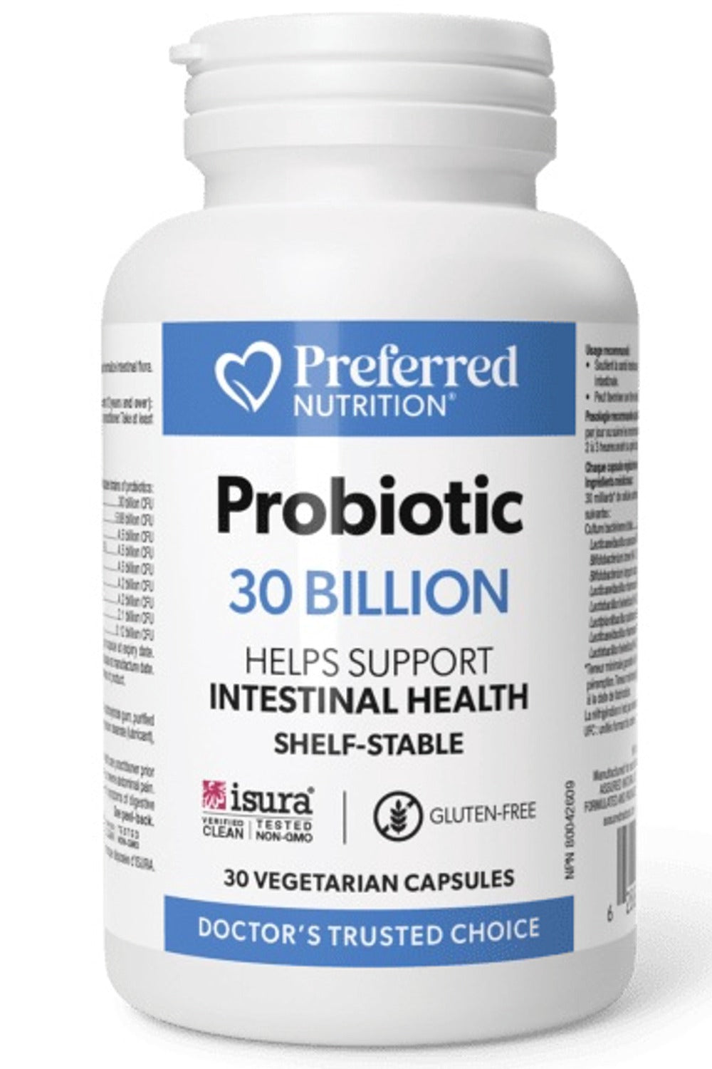 Preferred Nutrition Probiotic, 30 Billion, 30 Vegetarian Capsules