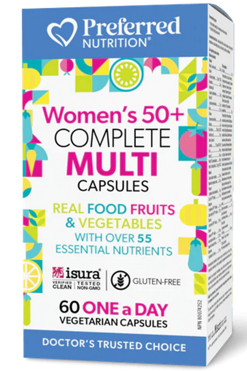 Preferred Nutrition Women’s 50+ Complete Multi, 60 Vegetarian Capsules