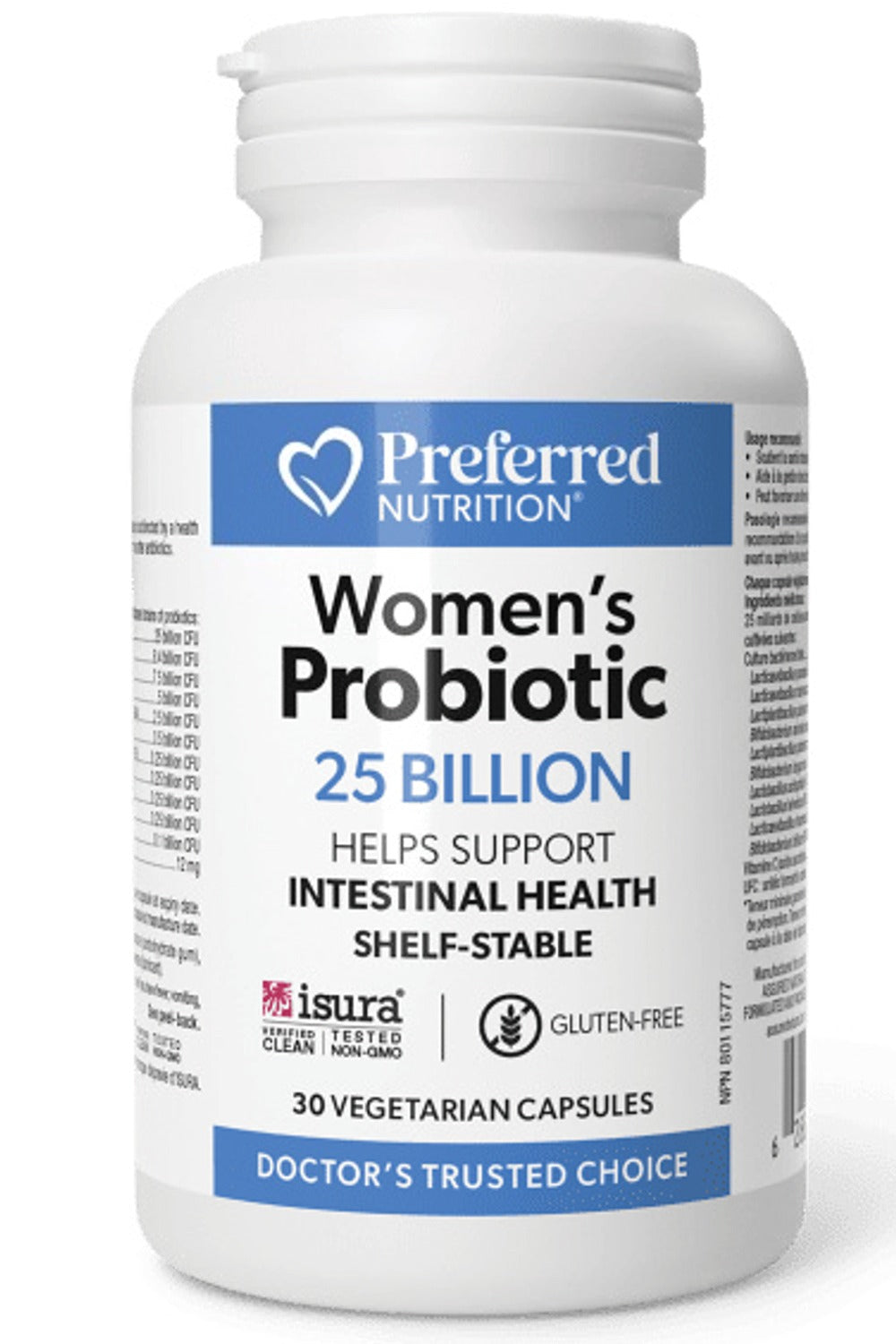 Preferred Nutrition Women’s Probiotic, 25 Billion, 30 Vegetarian Capsules