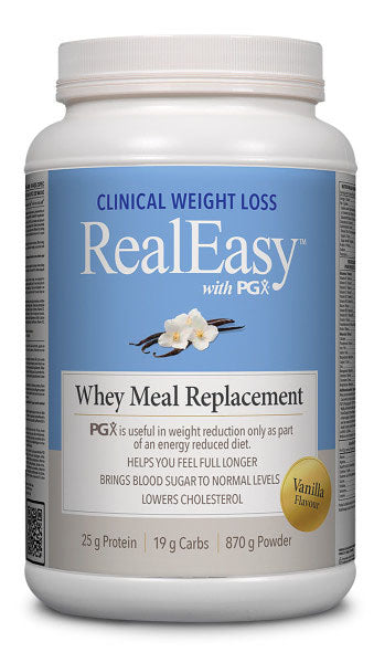 RealEasy with PGX Whey Meal Replacement Vanilla, 870 gr