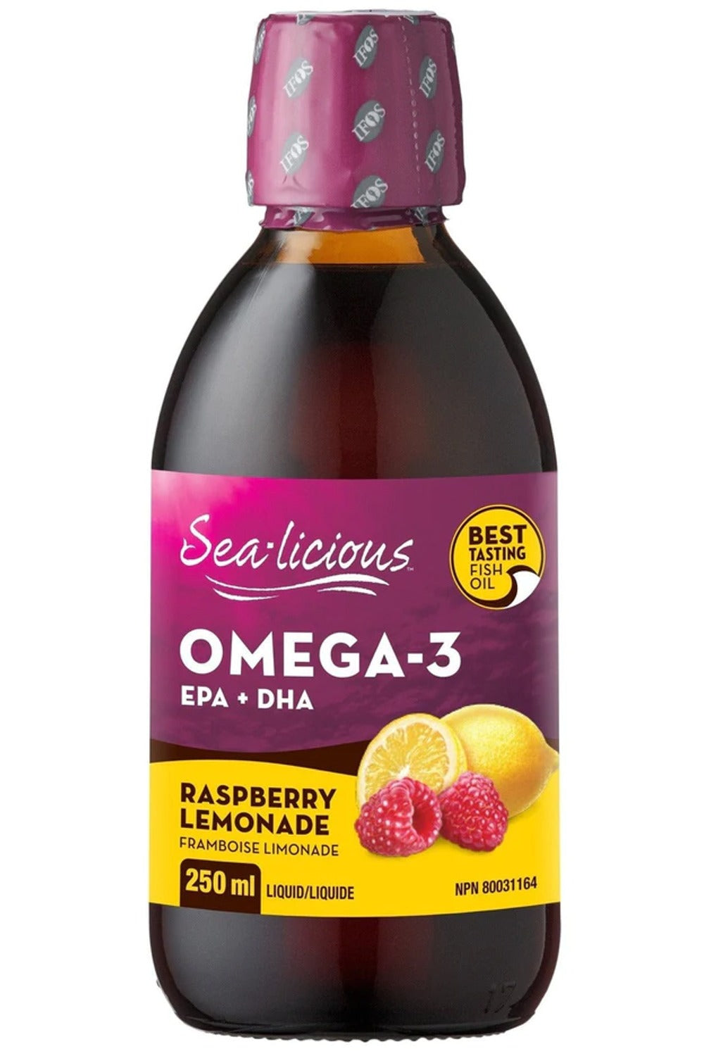 Sea-Licious Omega 3 EPA-DHA Raspberry Lemonade, 250 mL