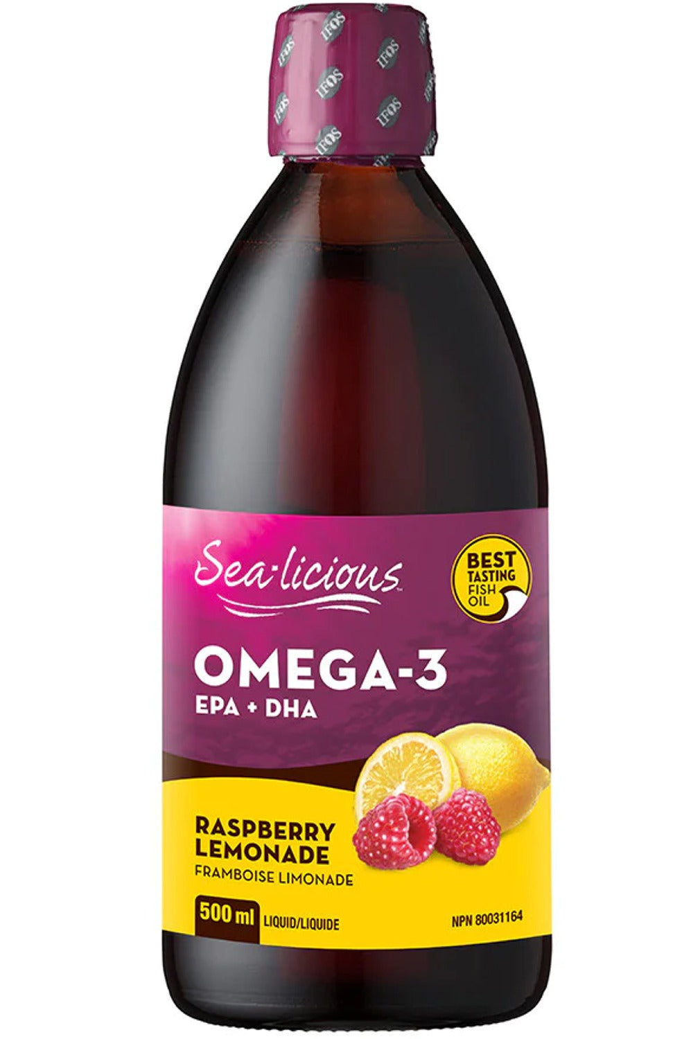 Sea-Licious Omega 3 EPA-DHA Raspberry Lemonade, 500 mL