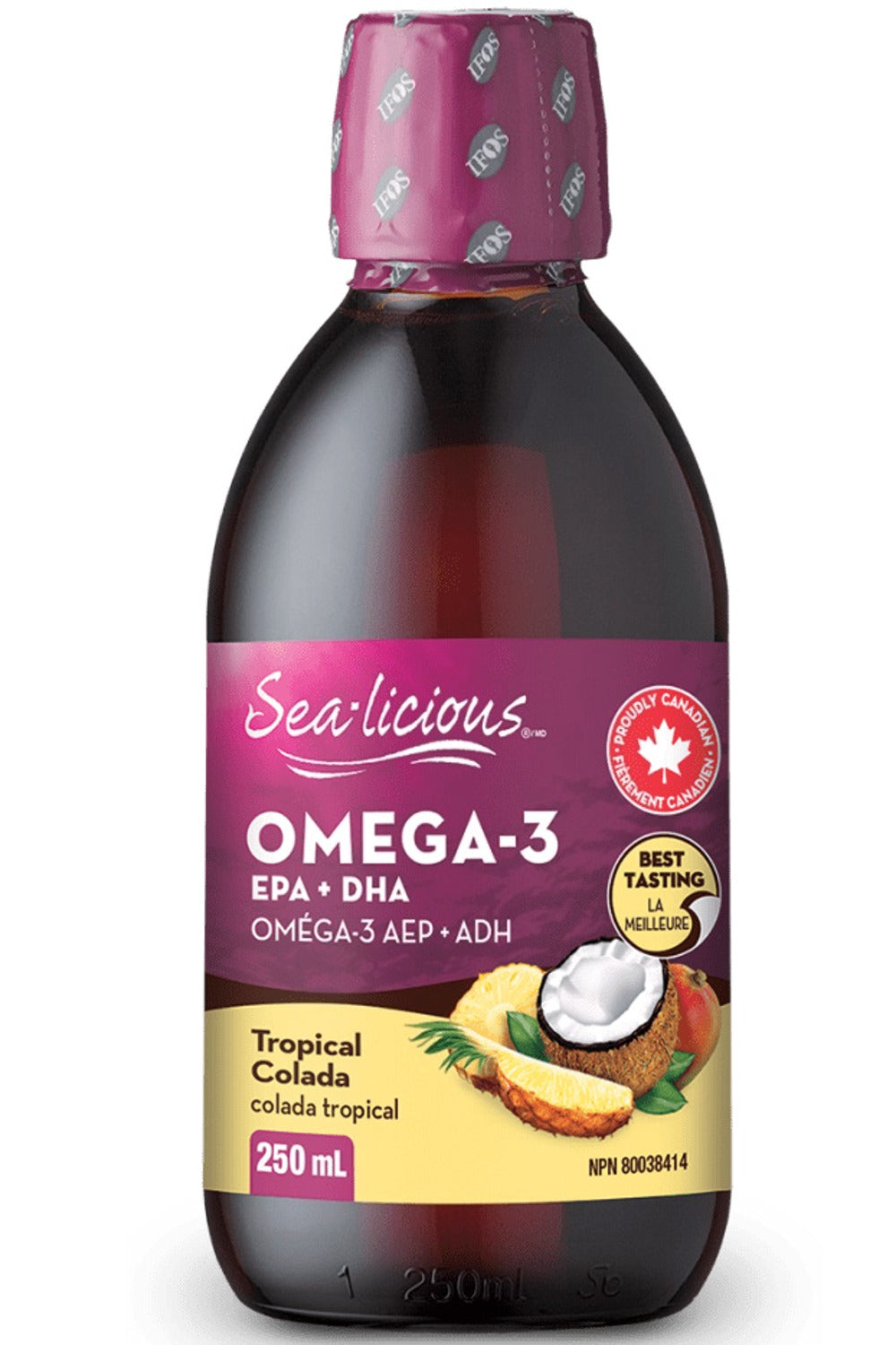 Sea-Licious Omega 3 EPA-DHA, Tropical Colada, 250 mL