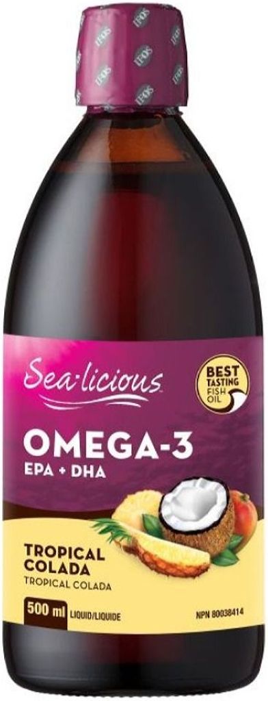 Sea-Licious Omega 3 EPA + DHA, Tropical Colada, 500 mL