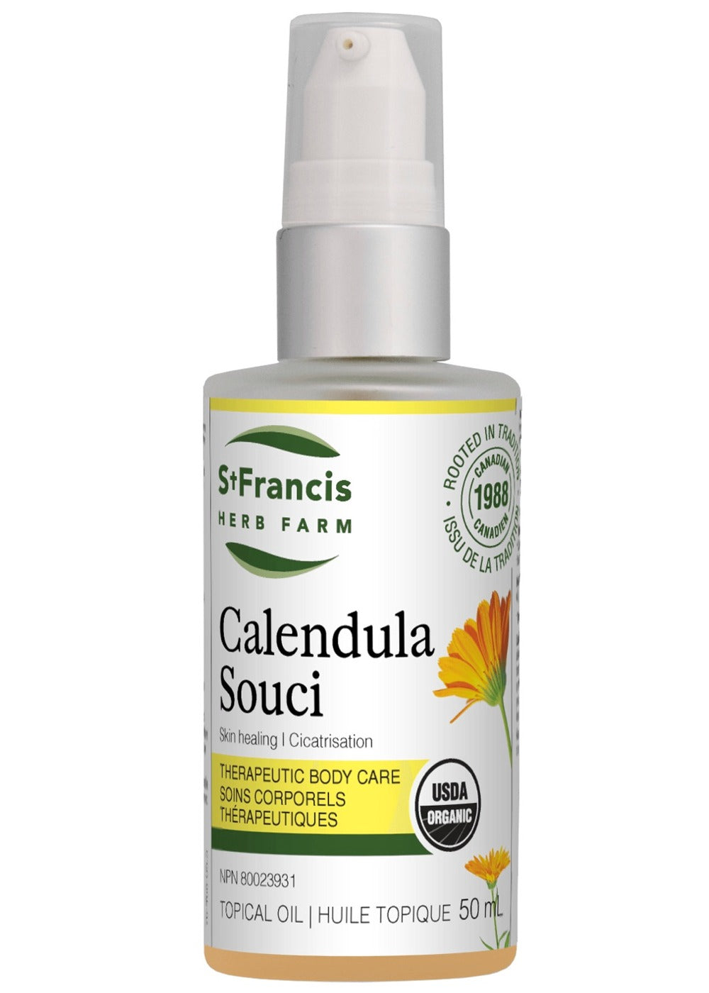 St Francis Herb Farm Calendula Oil 50 mL