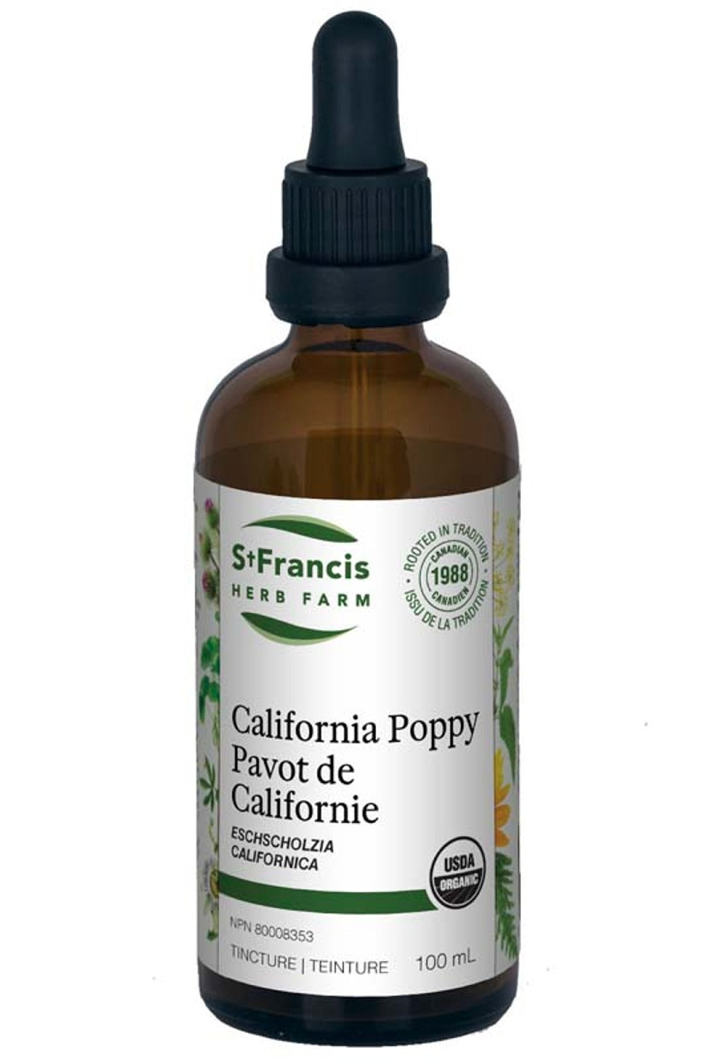 St Francis Herb Farm California Poppy Tincture mL