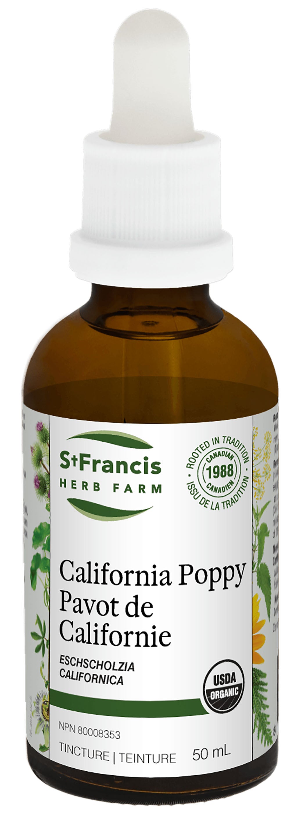 St Francis Herb Farm California Poppy Tincture 50 mL